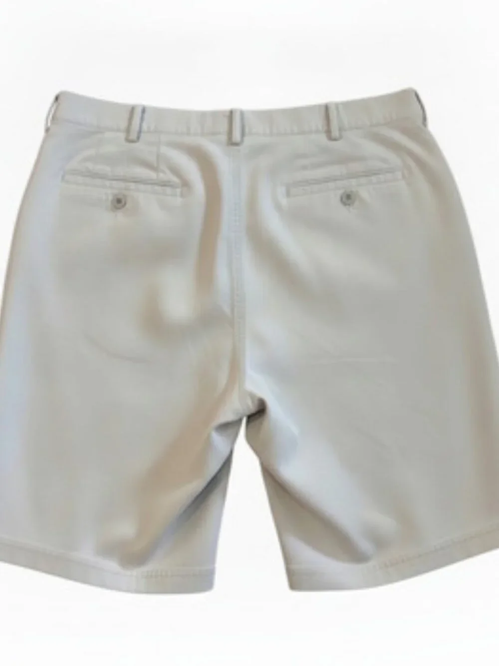 Lone Cypress by Pebble Beach Men's Light Grey Khaki Golf Shorts Stretch Sz 36